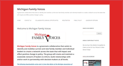 Desktop Screenshot of michiganfamilyvoices.org