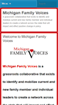 Mobile Screenshot of michiganfamilyvoices.org